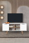 Hanah Home Sina 3318 Soporte para TV Blanco y Nogal